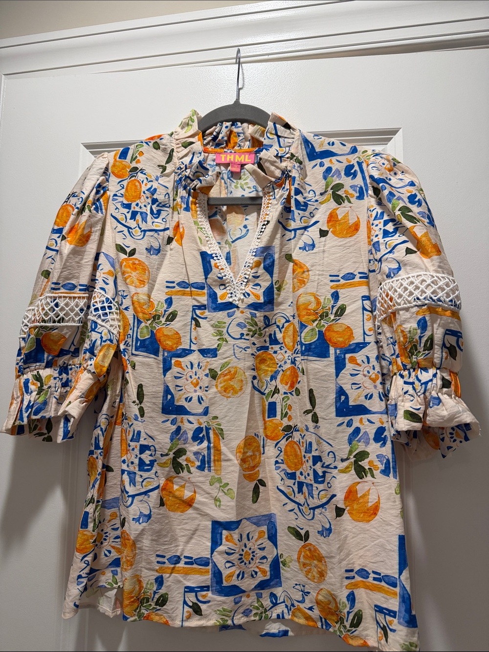 THML LEMON PRINT BLOUSE